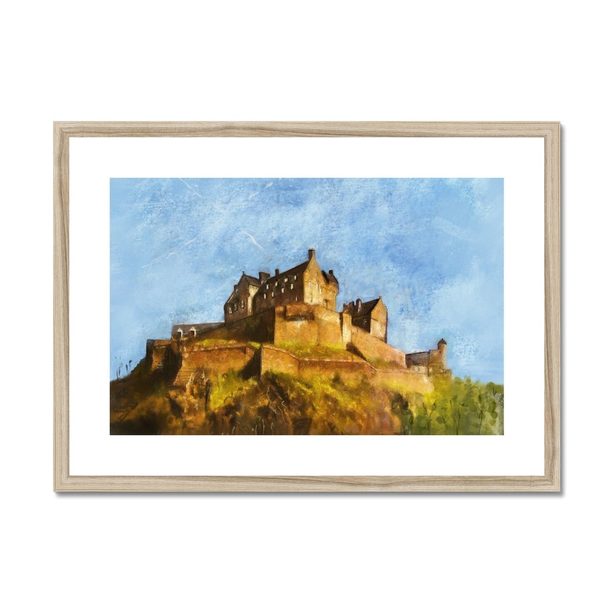 Edinburgh Castle Painting | Framed &amp; Mounted Prints From Scotland