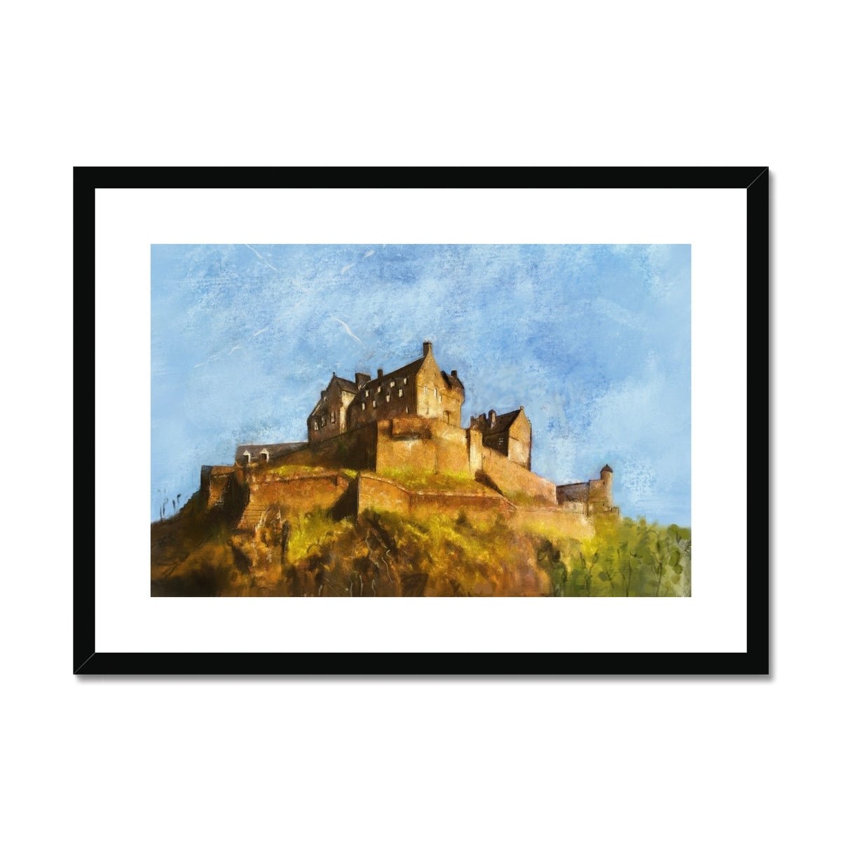 Edinburgh Castle Painting | Framed & Mounted Prints From Scotland