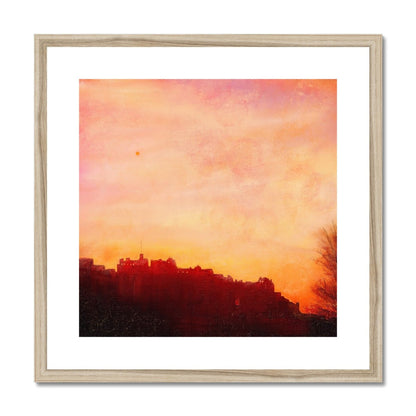 Edinburgh Castle Sunset Painting | Framed &amp; Mounted Prints From Scotland