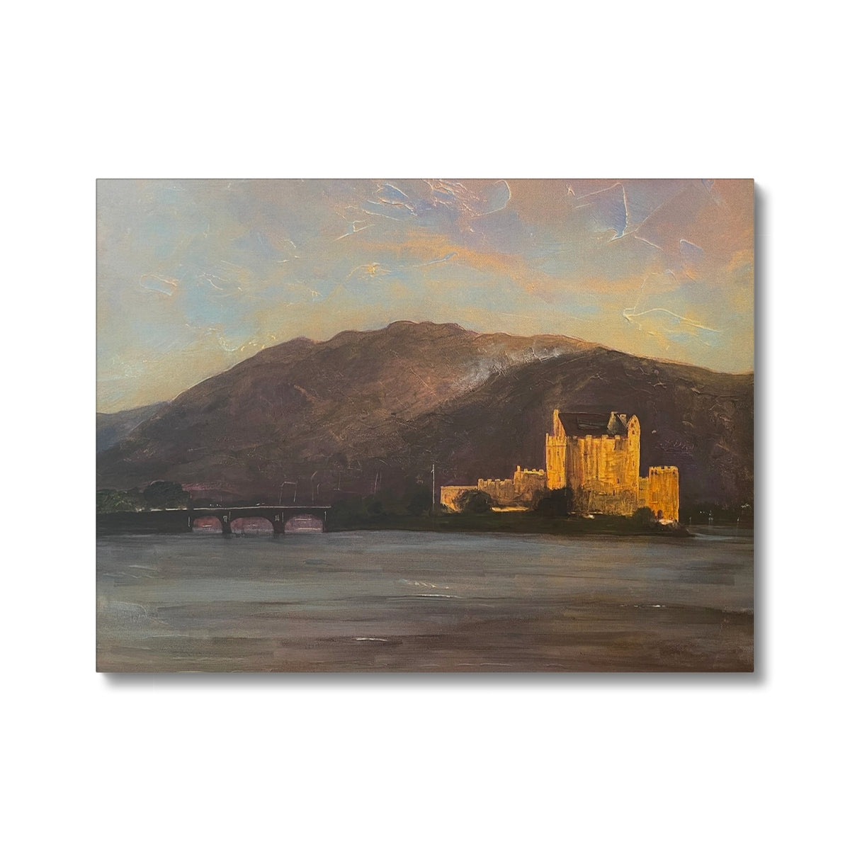 Eilean Donan Castle Canvas | Historic & Iconic Scotland Art Gallery | Paintings, Prints, Homeware and Art Gifts From Scotland By Scottish Artist Kevin Hunter