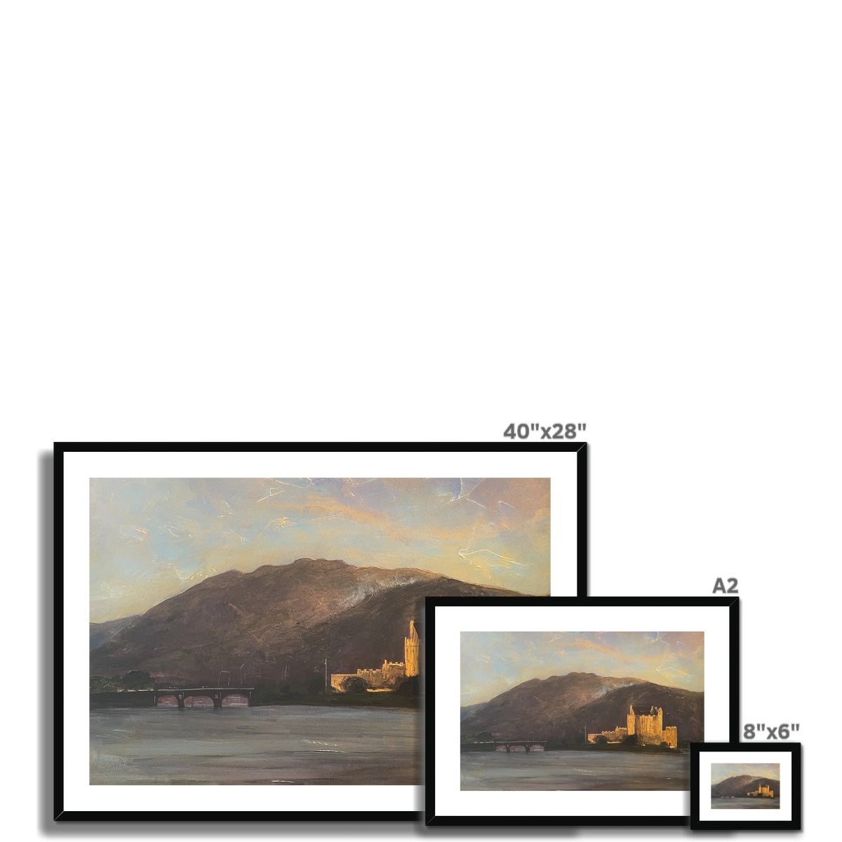 Eilean Donan Castle Painting | Framed &amp; Mounted Prints From Scotland