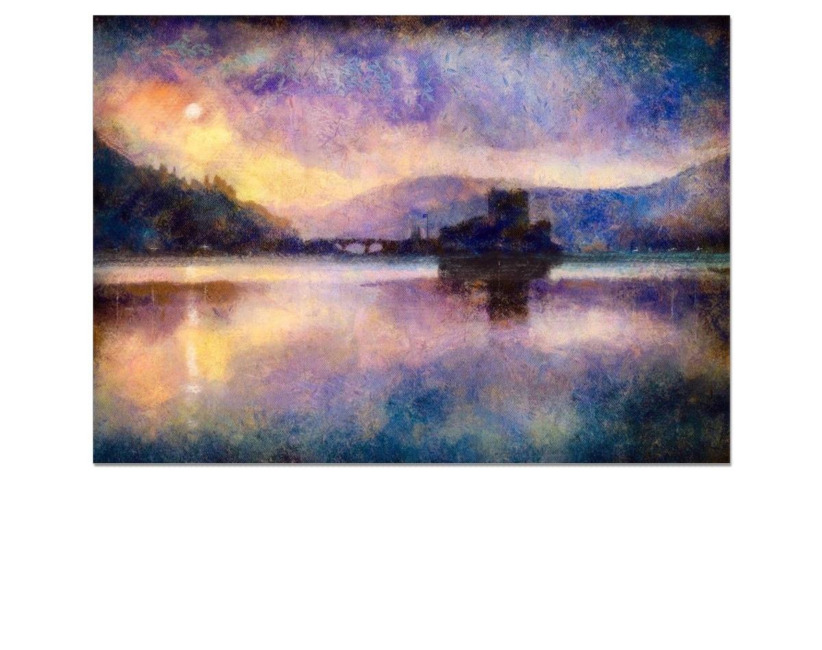 Eilean Donan Castle Moonlight-art-painting-scotland