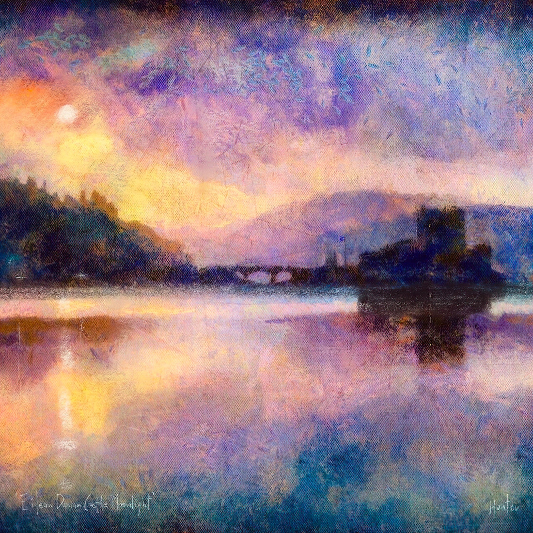 Eilean Donan Castle Moonlight | Scotland In Your Pocket Art Print