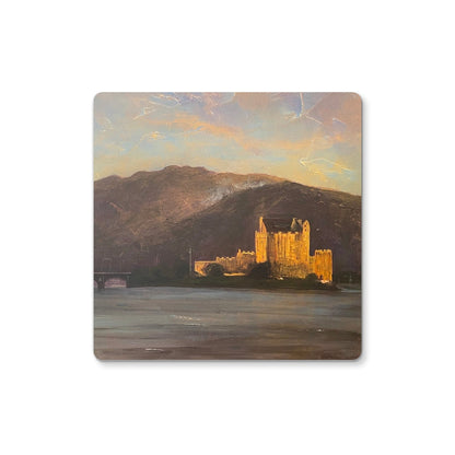 Eilean Donan Castle | Scottish Art Gifts | Coaster | Historic &amp; Iconic Scotland Art Gallery | Paintings, Prints, Homeware and Art Gifts From Scotland By Scottish Artist Kevin Hunter