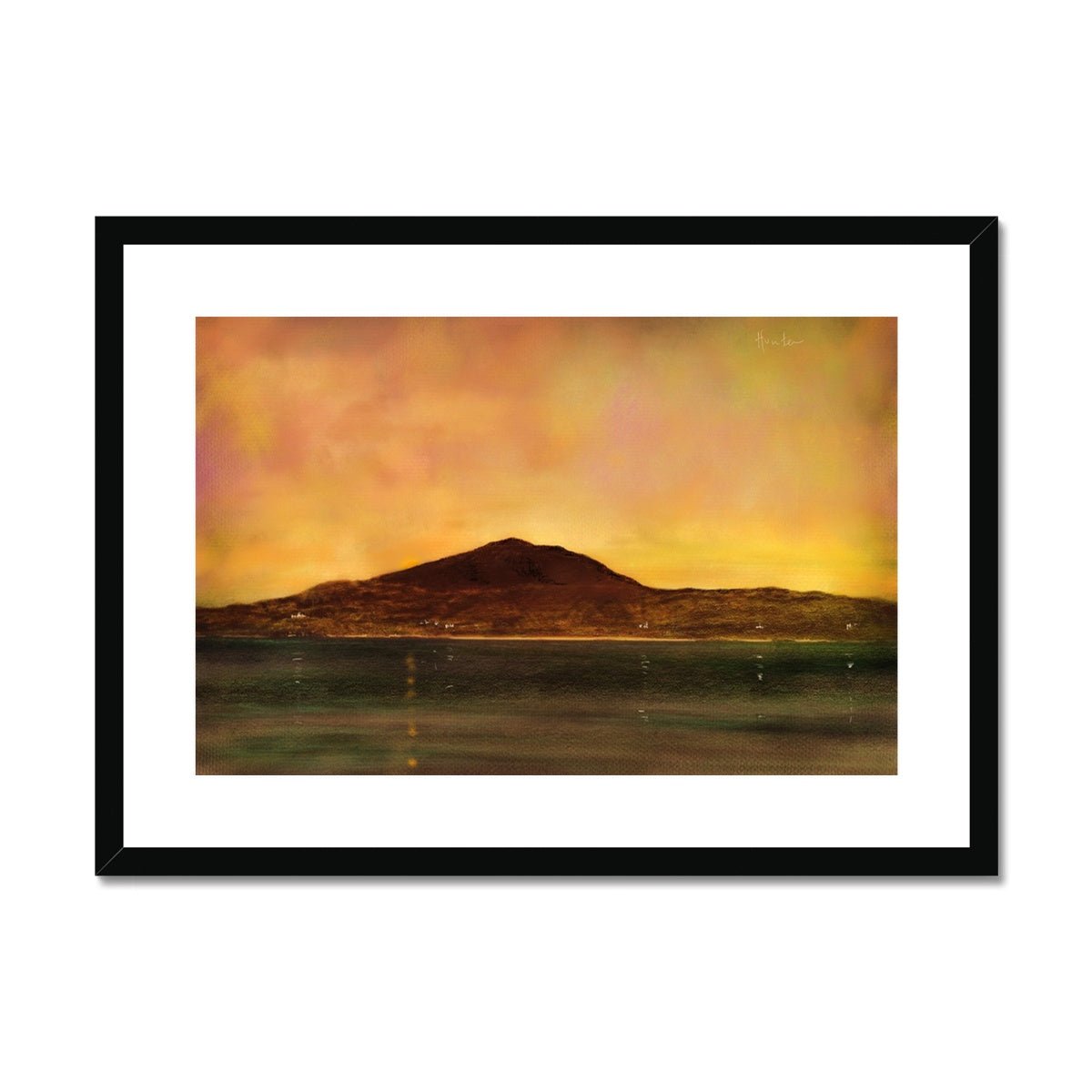 Eriskay Dusk Painting | Framed &amp; Mounted Prints From Scotland