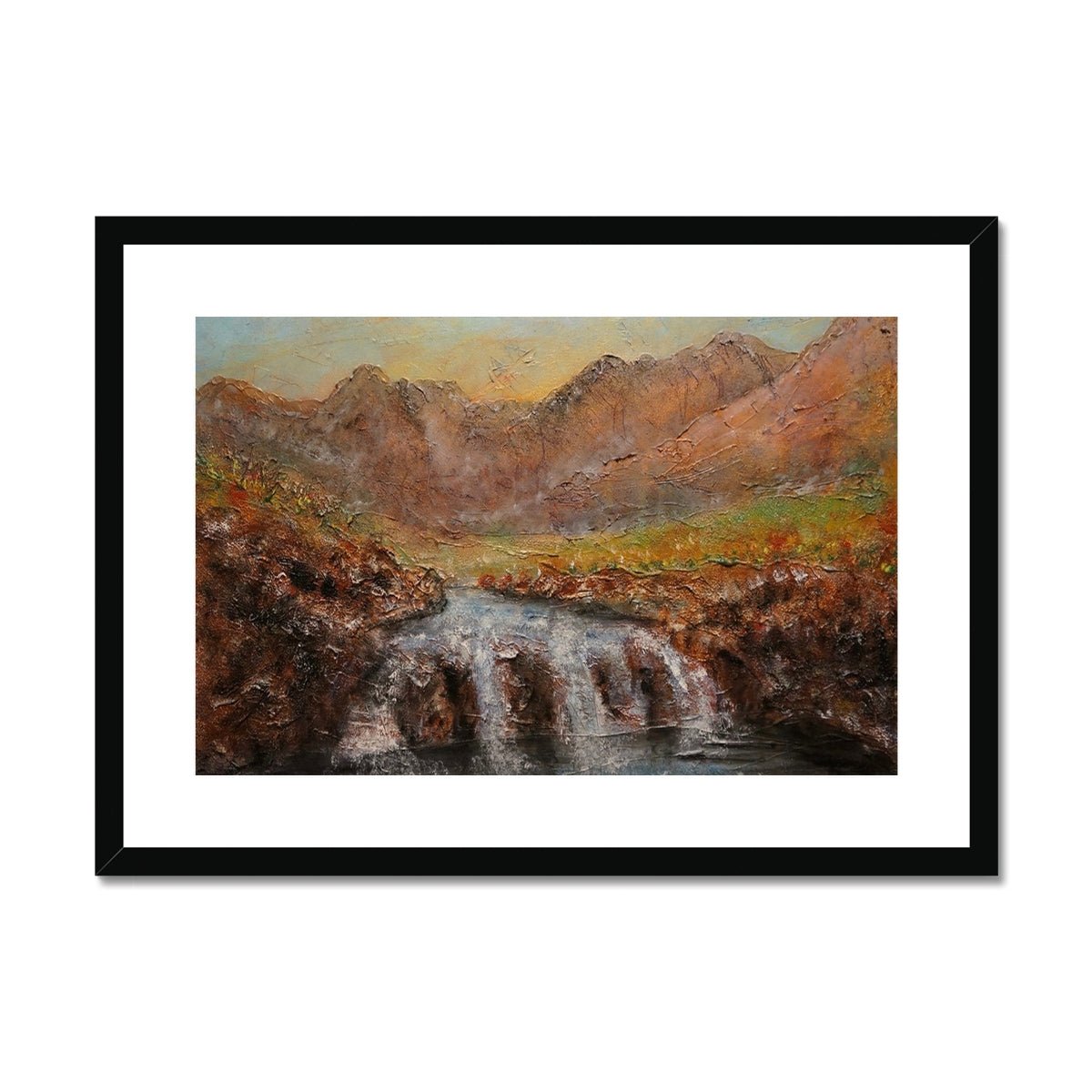 Fairy Pools Dawn Skye Painting | Framed &amp; Mounted Prints From Scotland