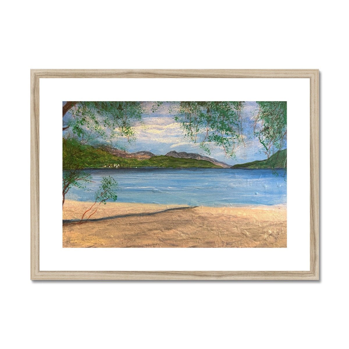 Firkin Point Loch Lomond Painting | Framed & Mounted Prints From Scotland