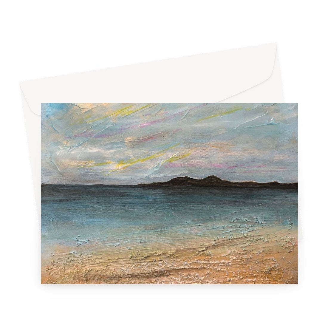 Garrynamonie Beach South Uist Scottish Art Gifts Greeting Card