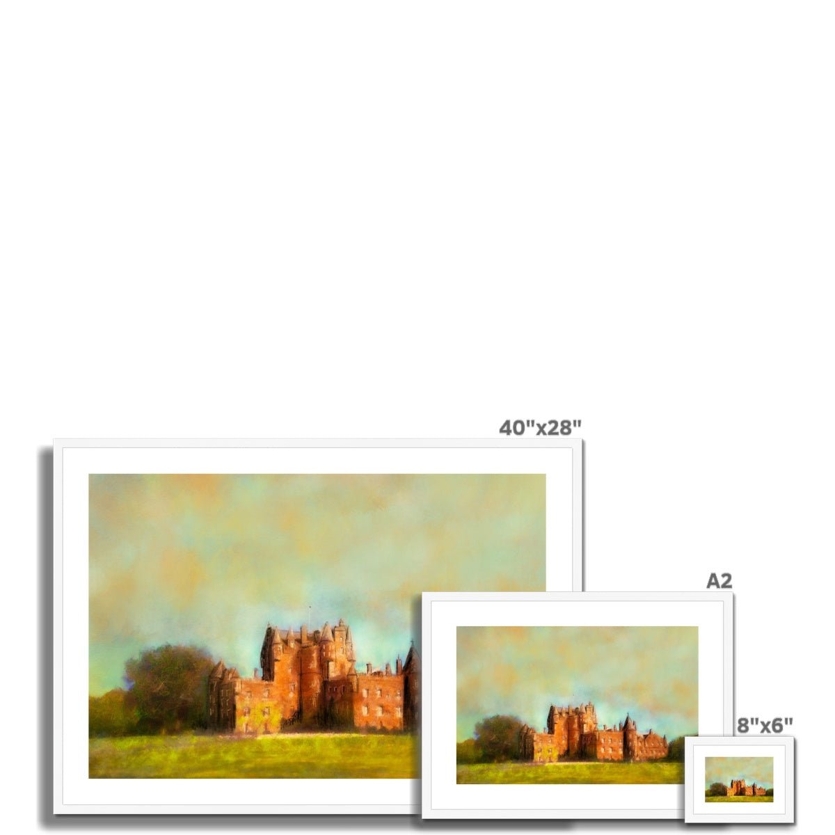 Glamis Castle Painting | Framed &amp; Mounted Prints From Scotland