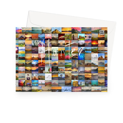 Glasgow Harbour Scottish Art Gifts Greeting Card