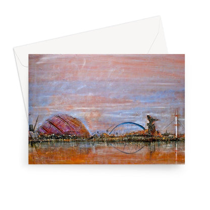 Glasgow Harbour Scottish Art Gifts Greeting Card