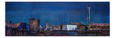 Glasgow | Panoramic Painting & Art Prints | Edinburgh & Glasgow Art Gallery | Paintings, Prints, Homeware and Art Gifts From Scotland By Scottish Artist Kevin Hunter