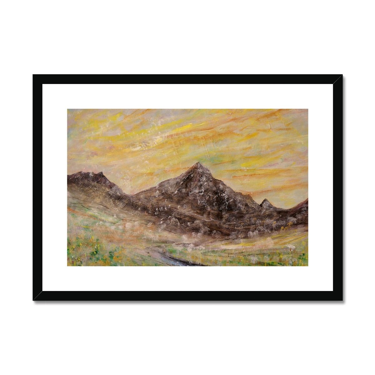 Glen Rosa Mist Painting | Framed & Mounted Prints From Scotland