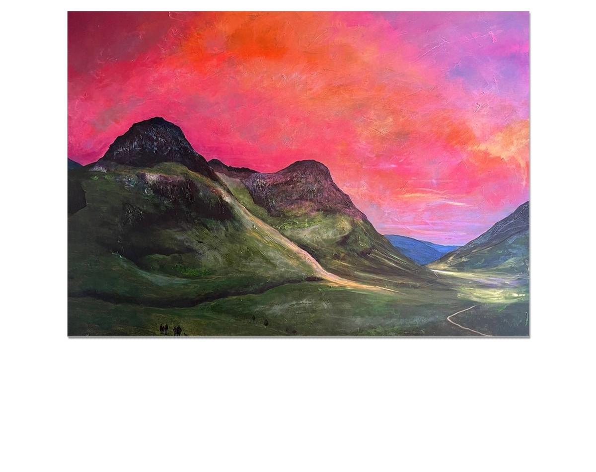 Glencoe Dusk Art Prints from my Glencoe Art Gallery Collection