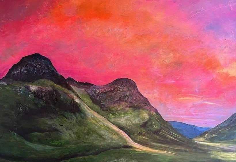 Glencoe Dusk Art Prints from my Glencoe Art Gallery Collection