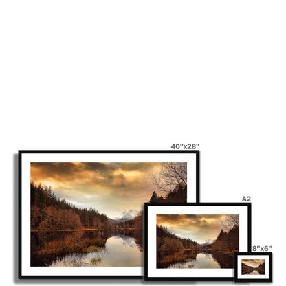 Glencoe Lochan Dusk Scottish Landscape Photography | Framed &amp; Mounted Prints From Scotland