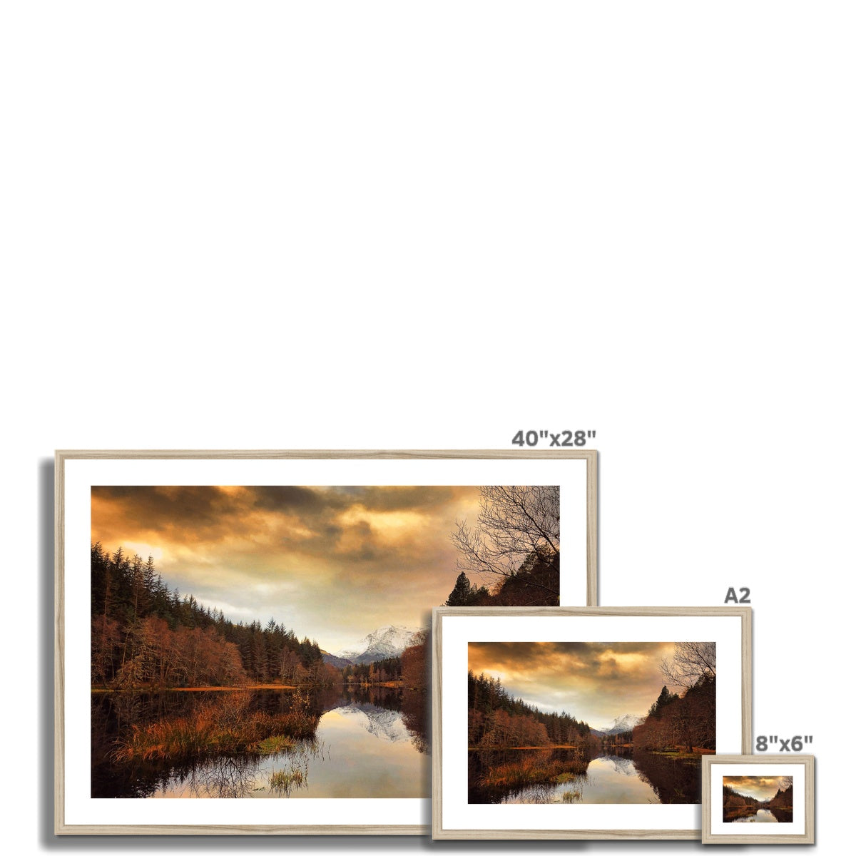 Glencoe Lochan Dusk Scottish Landscape Photography | Framed & Mounted Prints From Scotland