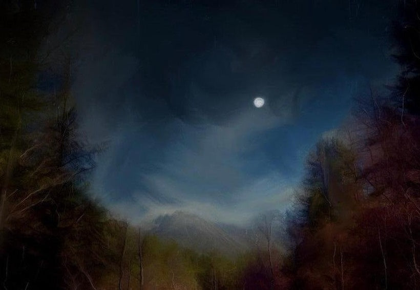 Glencoe Lochan Moonlight Art Prints from my Glencoe Art Gallery Collection