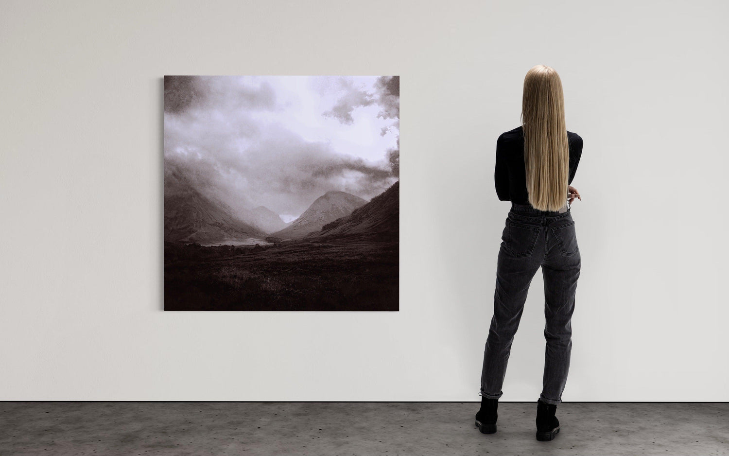 Glencoe Mist 50x50 inch Stretched Canvas Statement Wall Art