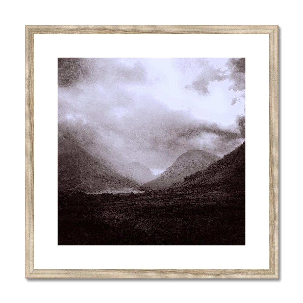 Glencoe Mist Painting | Framed & Mounted Prints From Scotland