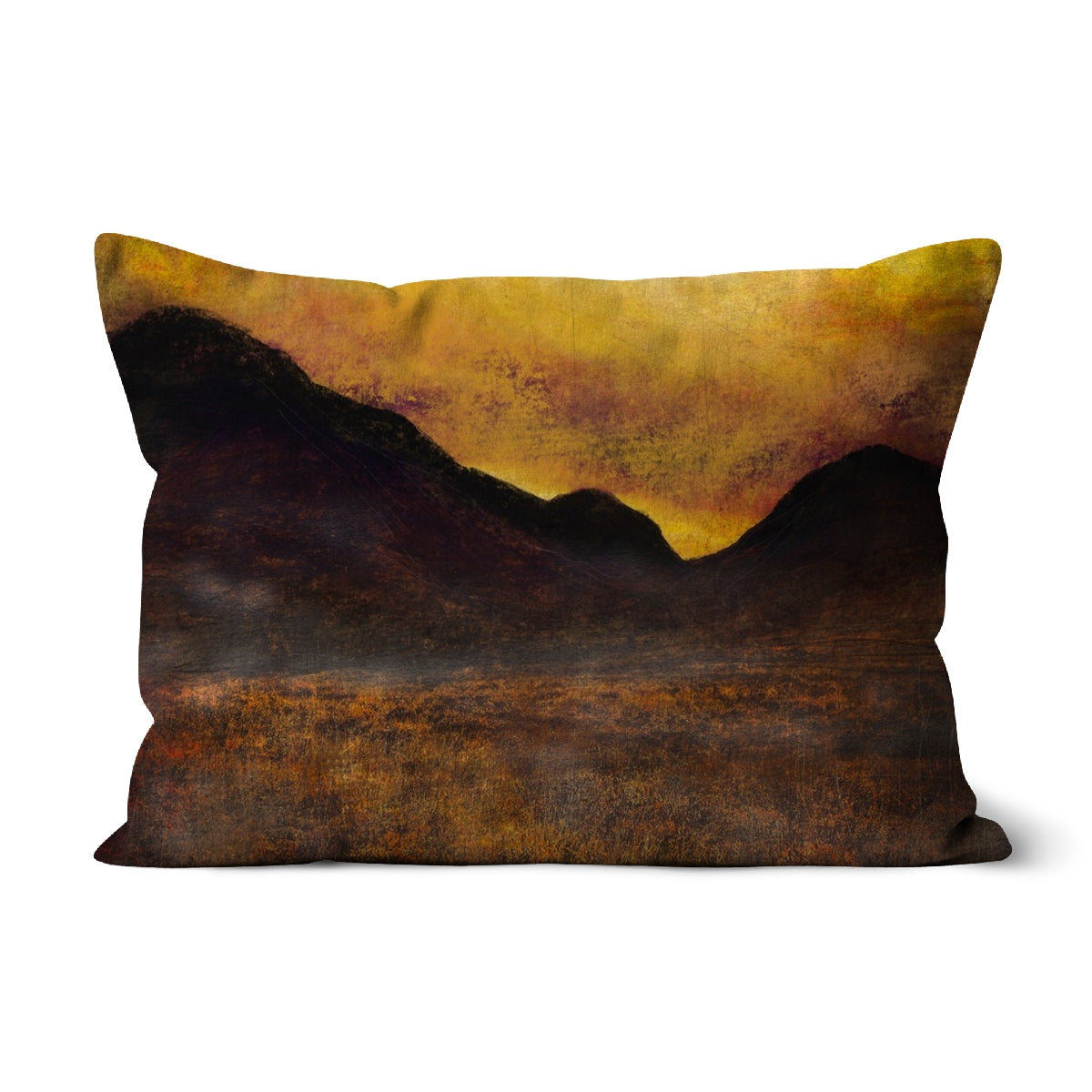 Glencoe Moonlight Art Gifts Cushion | Glencoe Art Gallery | Paintings, Prints, Homeware and Art Gifts From Scotland By Scottish Artist Kevin Hunter