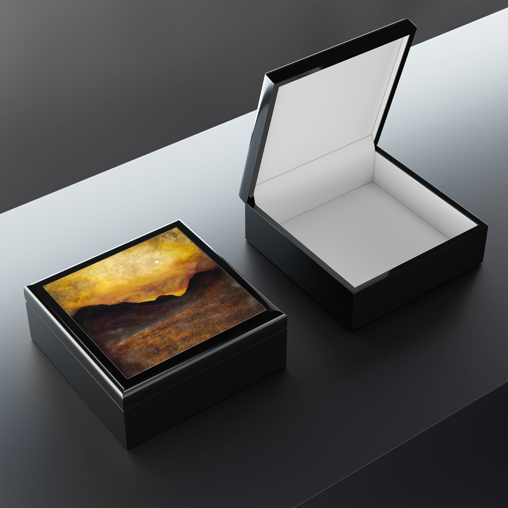 Glencoe Moonlight | Art Jewellery Box | Scotland