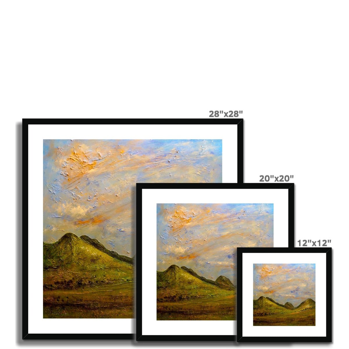 Glencoe Summer Painting | Framed & Mounted Prints From Scotland