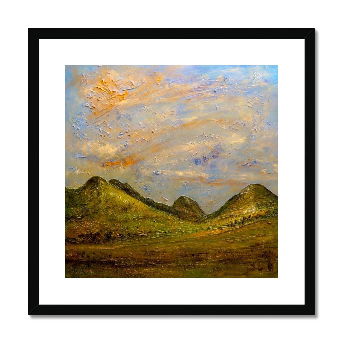 Glencoe Summer Painting | Framed &amp; Mounted Prints From Scotland