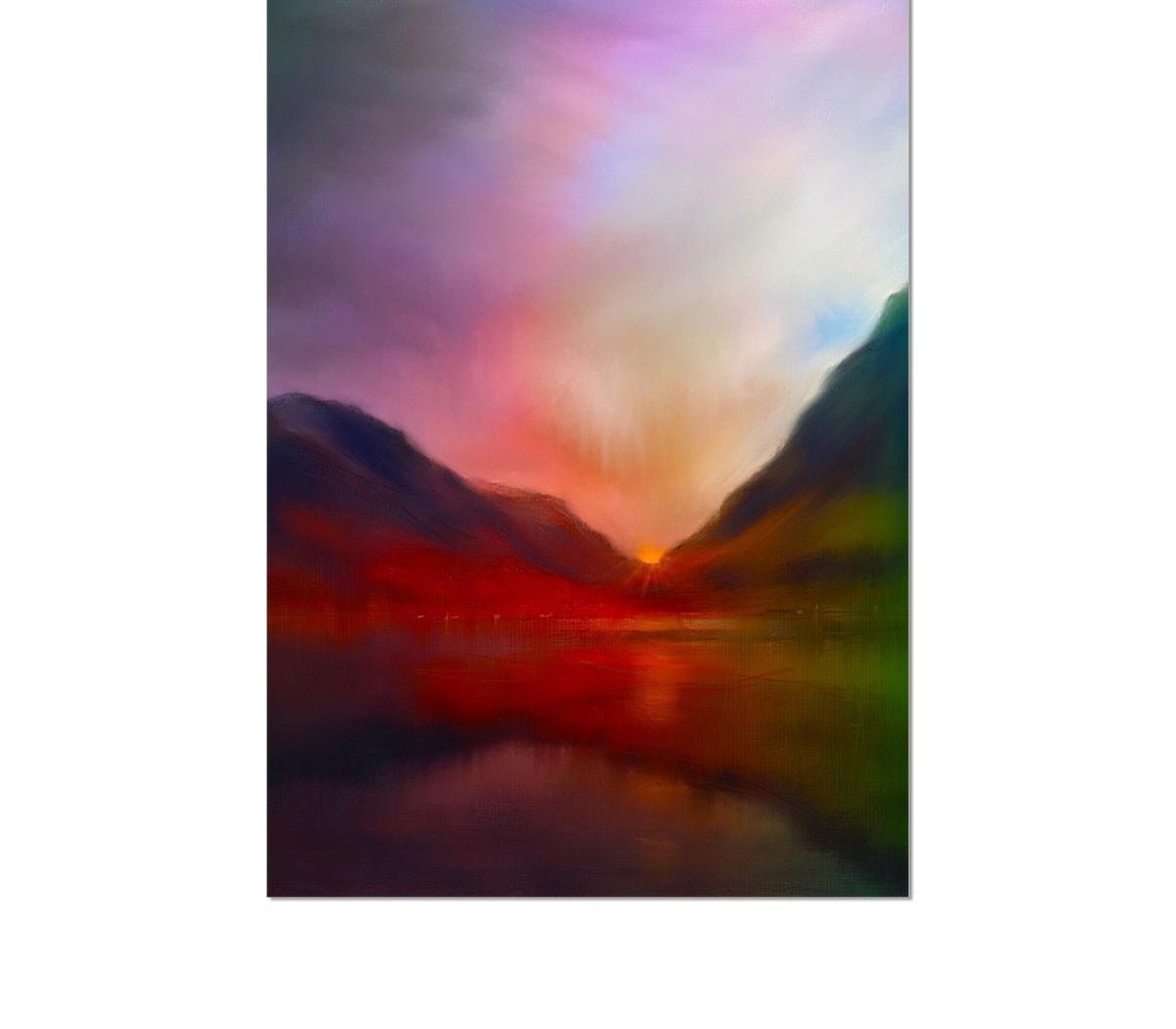 Glencoe Sunset-art-painting-scotland