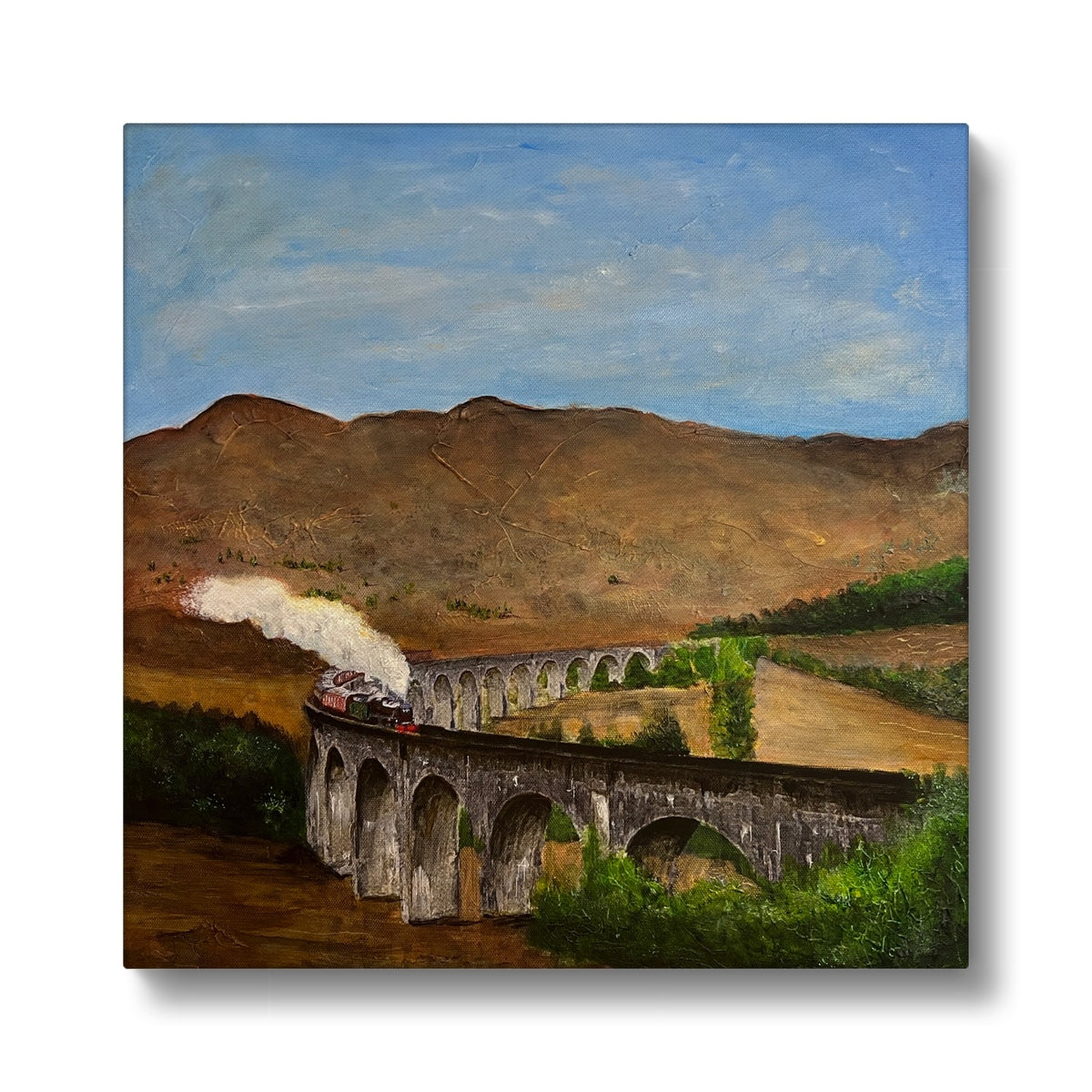 Glenfinnan Viaduct Art Eco Canvas-Scottish Highlands & Lowlands Art Gallery