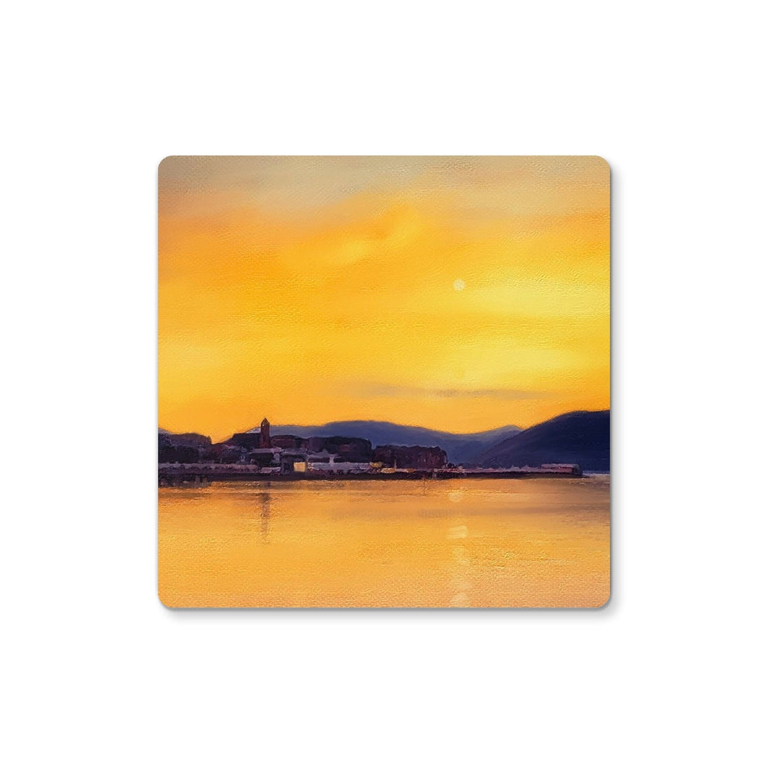 Gourock From Cardwell Bay | Scottish Art Gifts | Coaster | River Clyde Art Gallery | Paintings, Prints, Homeware and Art Gifts From Scotland By Scottish Artist Kevin Hunter