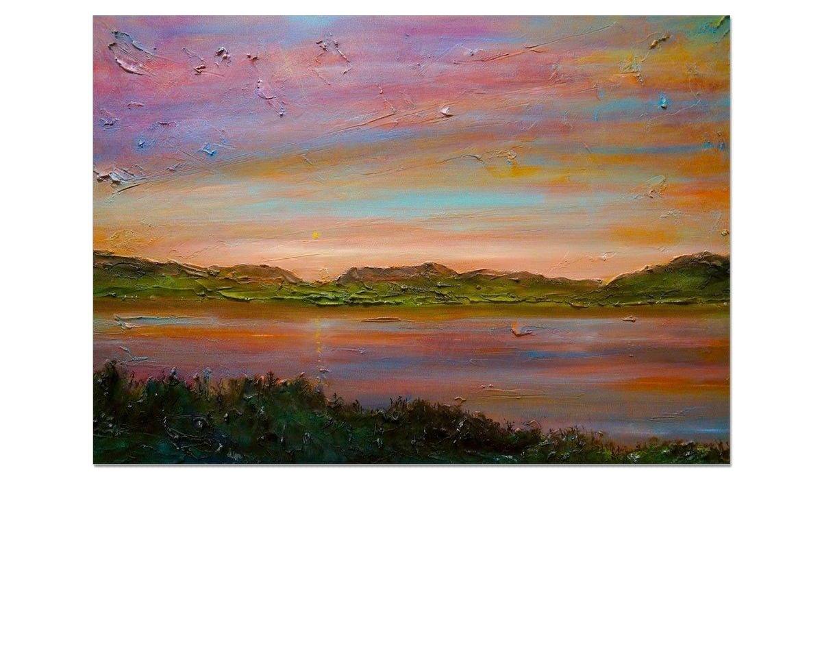 Gourock Golf Club Sunset-art-painting-scotland