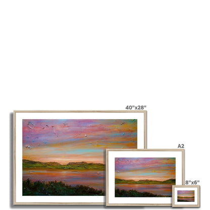 Gourock Golf Club Sunset Painting | Framed &amp; Mounted Prints From Scotland