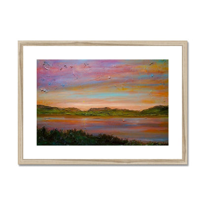 Gourock Golf Club Sunset Painting | Framed &amp; Mounted Prints From Scotland