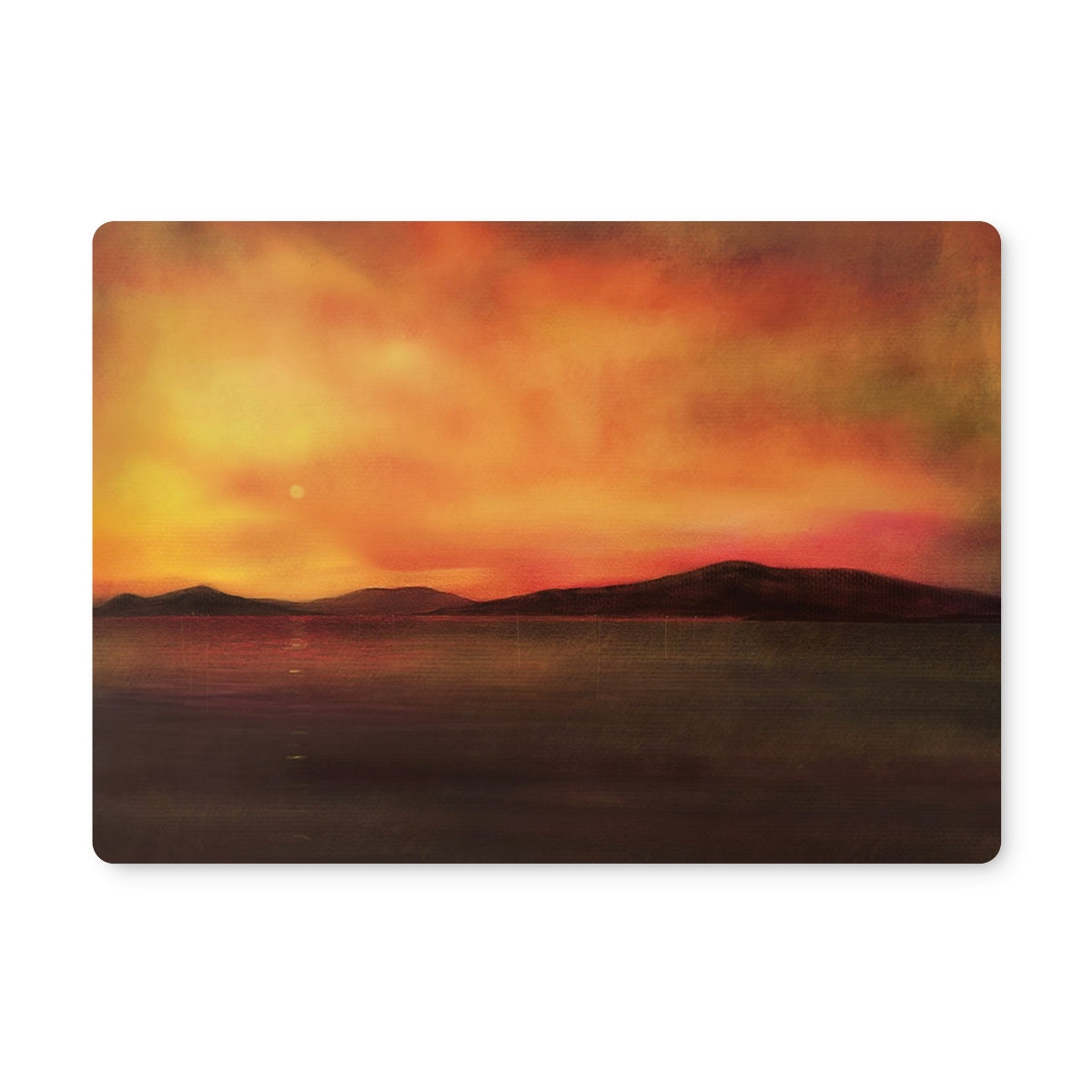 Harris Sunset | Scottish Art Gifts | Placemat | Hebridean Islands Art Gallery | Paintings, Prints, Homeware and Art Gifts From Scotland By Scottish Artist Kevin Hunter