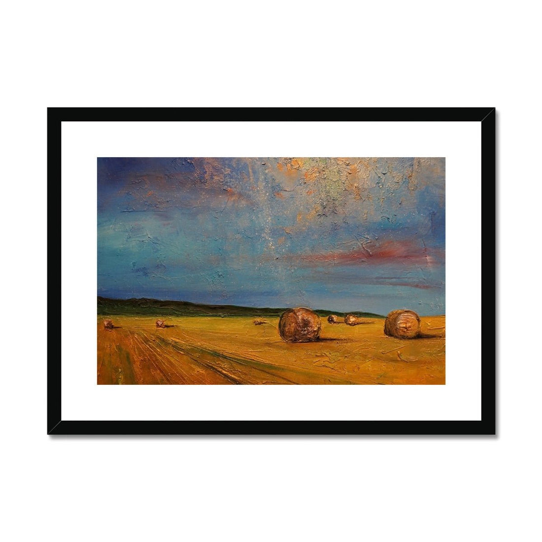 Hay Bales Painting | Framed &amp; Mounted Prints From Scotland