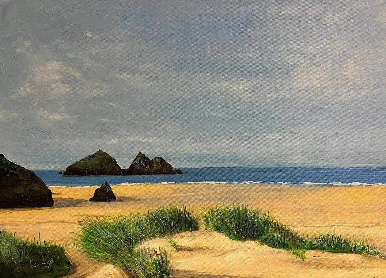 Holywell Beach Cornwall Art Prints from my Rest Of The World Art Gallery Collection