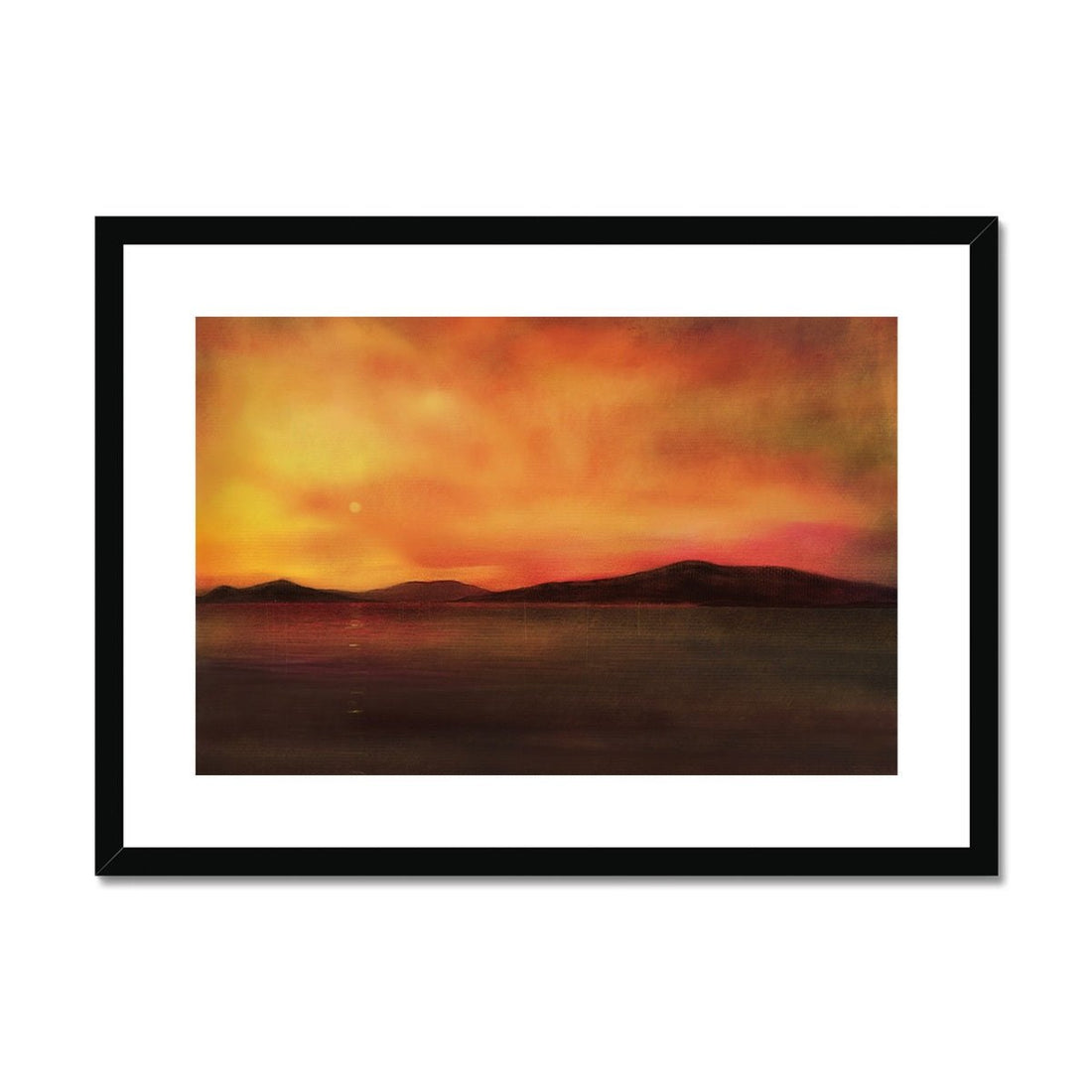 Isle Of Harris Sunset Painting | Framed &amp; Mounted Prints From Scotland