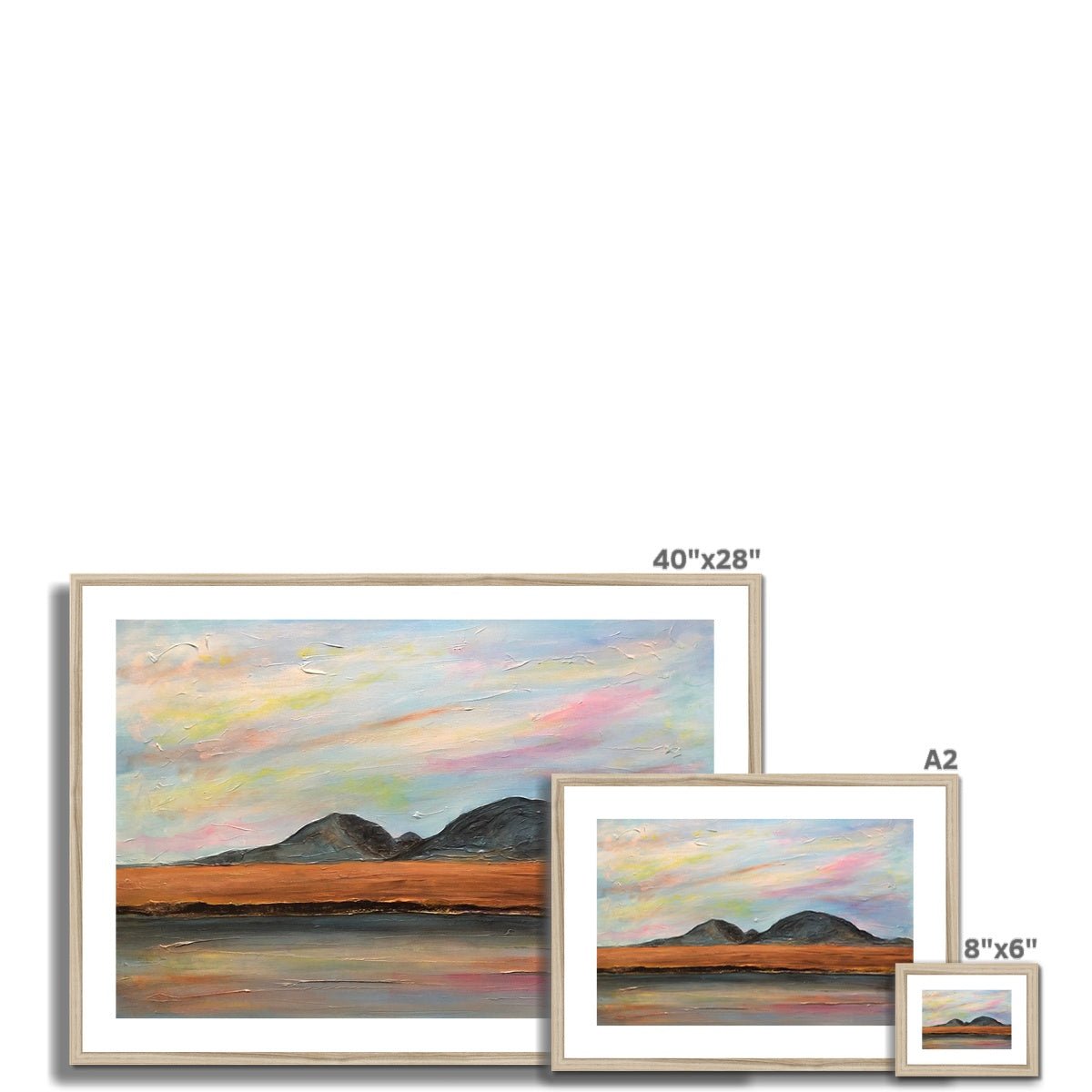 Jura Dawn Painting | Framed &amp; Mounted Prints From Scotland