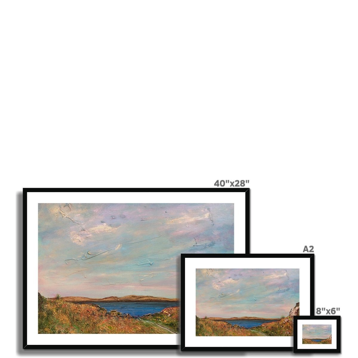 Jura From Crinan Painting | Framed &amp; Mounted Prints From Scotland