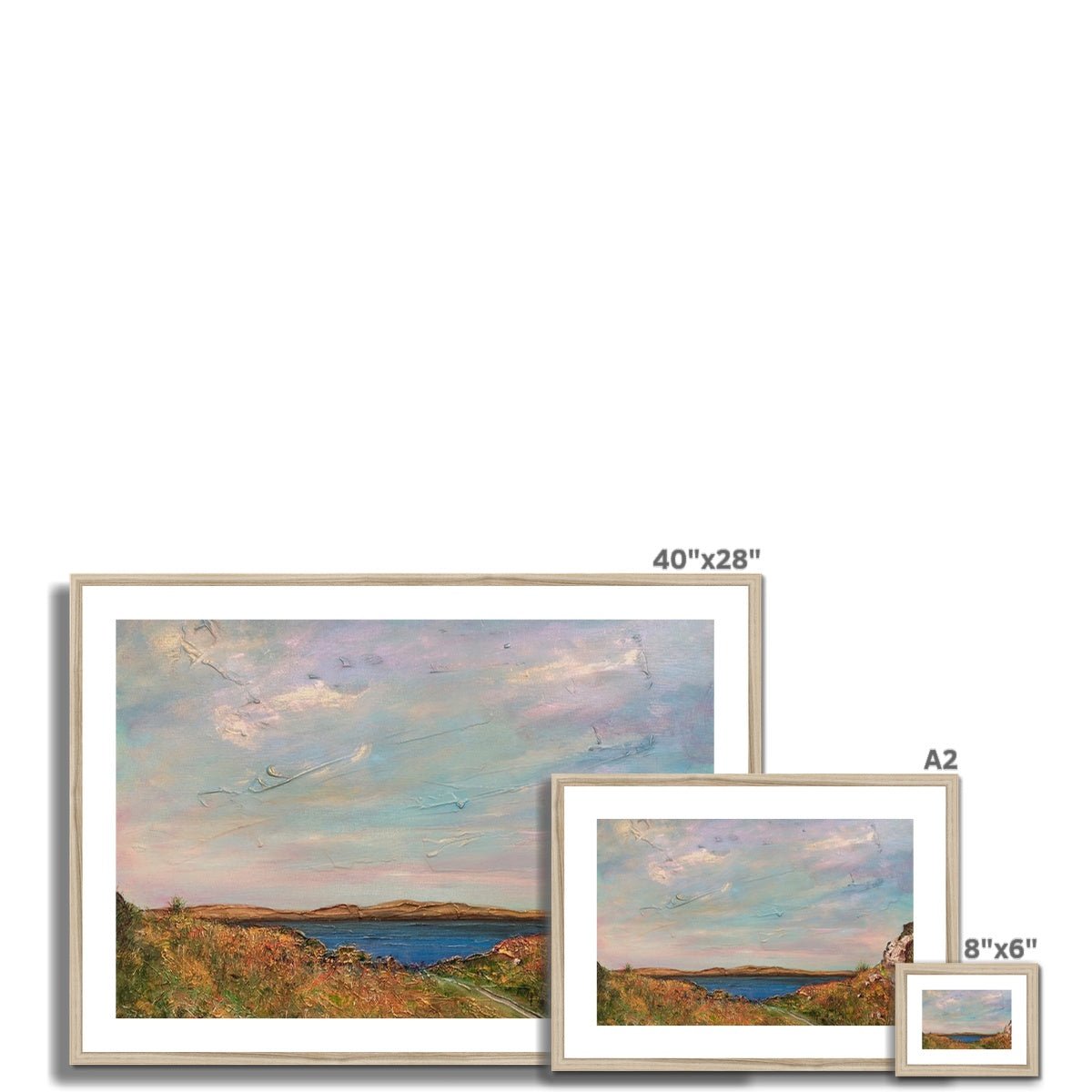 Jura From Crinan Painting | Framed &amp; Mounted Prints From Scotland