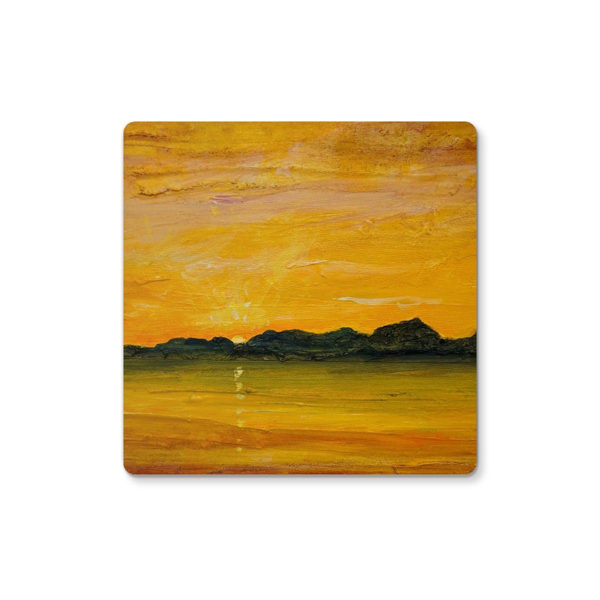 Jura Sunset | Scottish Art Gifts | Coaster