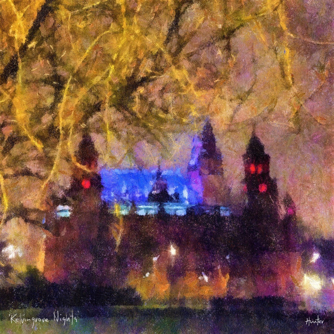 Kelvingrove Nights | Scotland In Your Pocket Art Print