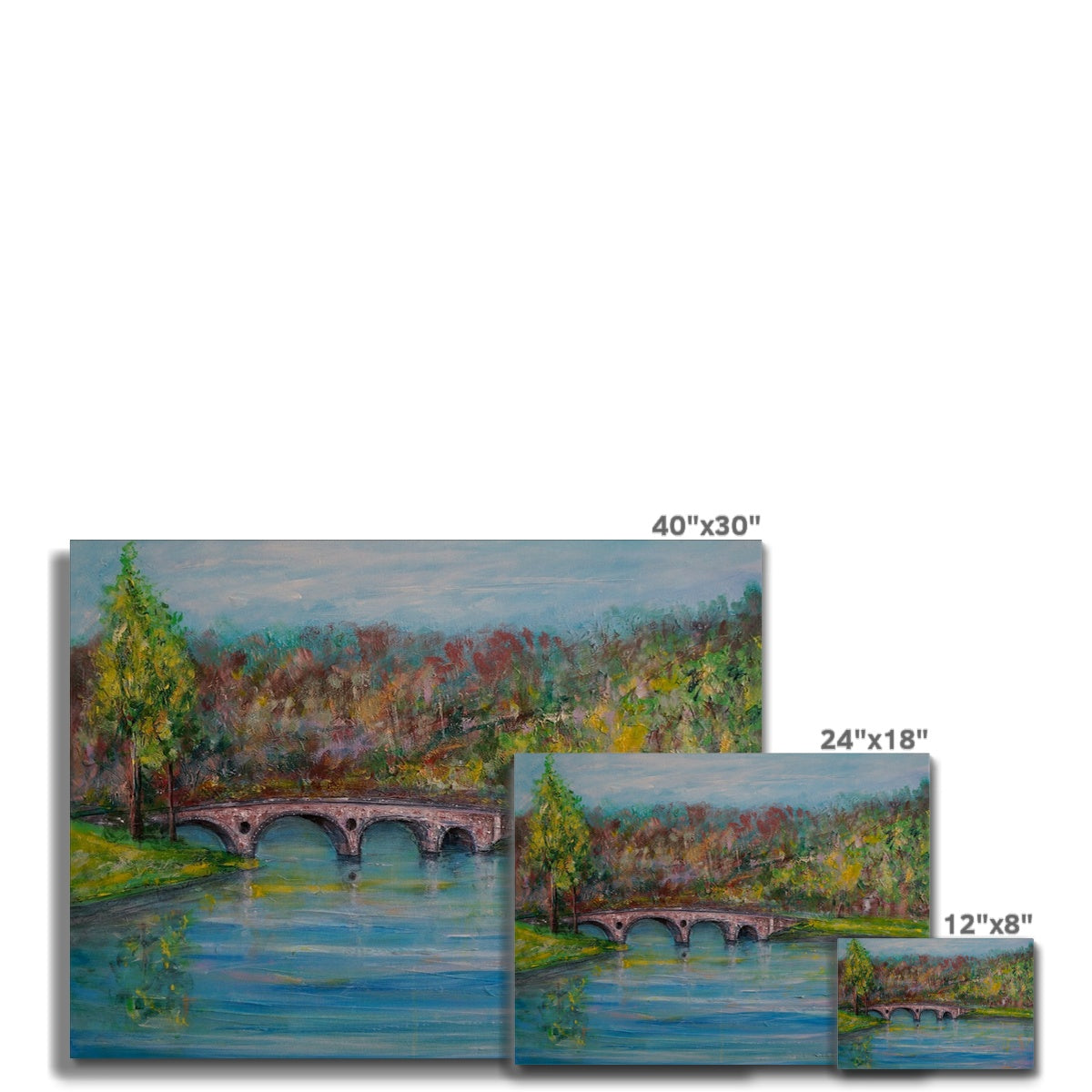 Kenmore Bridge Canvas | Scottish Highlands & Lowlands Art Gallery | Paintings, Prints, Homeware and Art Gifts From Scotland By Scottish Artist Kevin Hunter