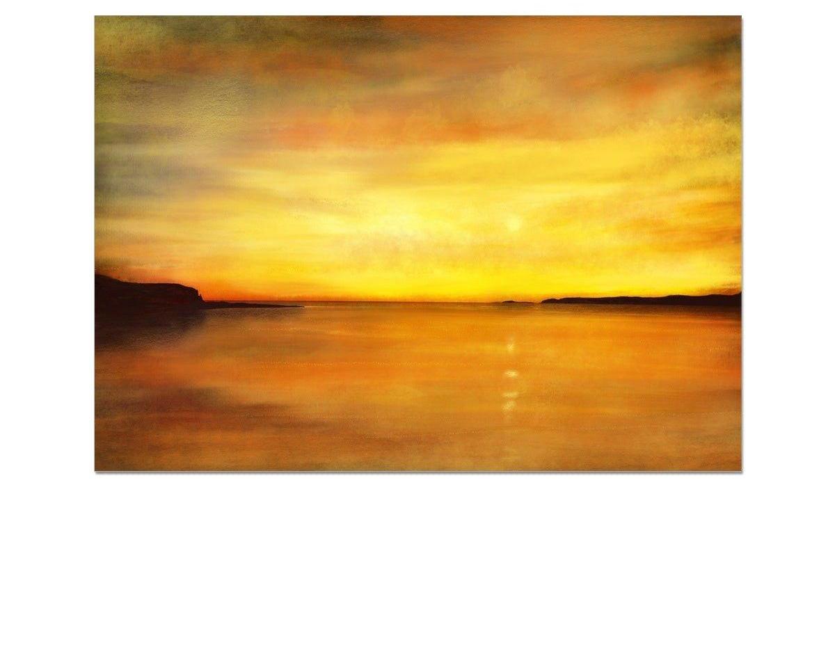 King's Cave Sunset Arran Art Prints from my Arran Art Gallery Collection