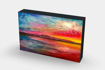 Arran Dusk Wooden Art Block