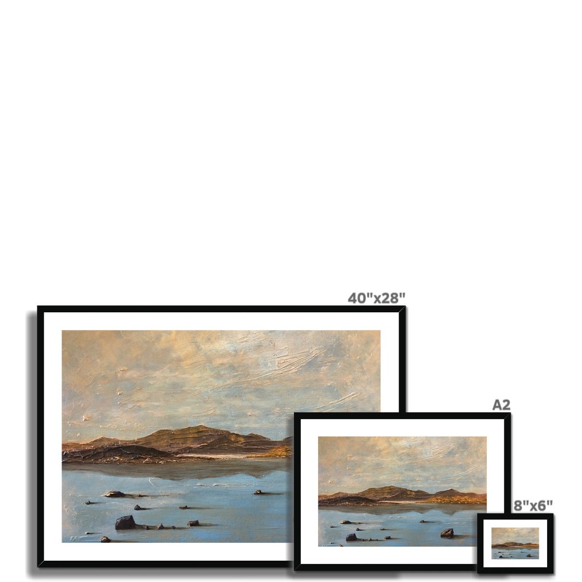 Loch Druidibeg South Uist Painting | Framed &amp; Mounted Prints From Scotland