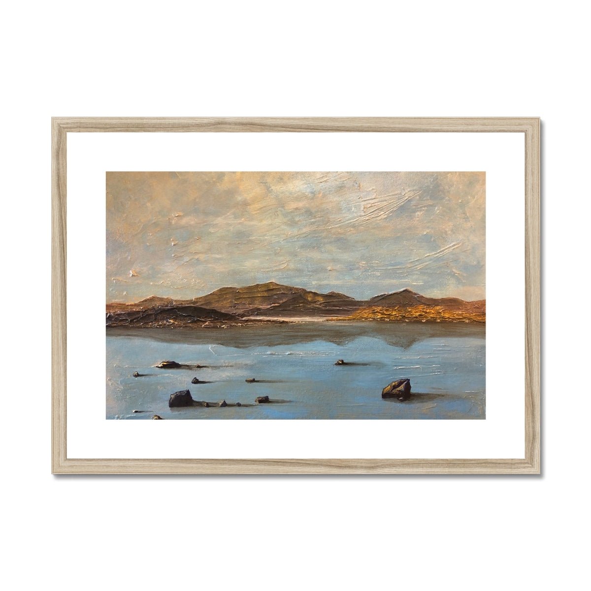 Loch Druidibeg South Uist Painting | Framed &amp; Mounted Prints From Scotland