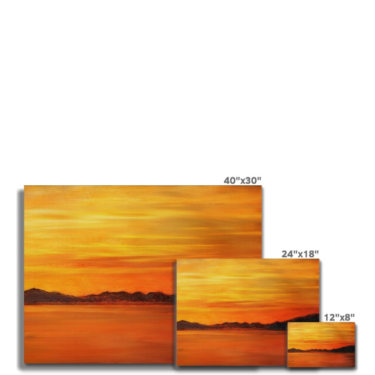 Loch Fyne Sunset Canvas