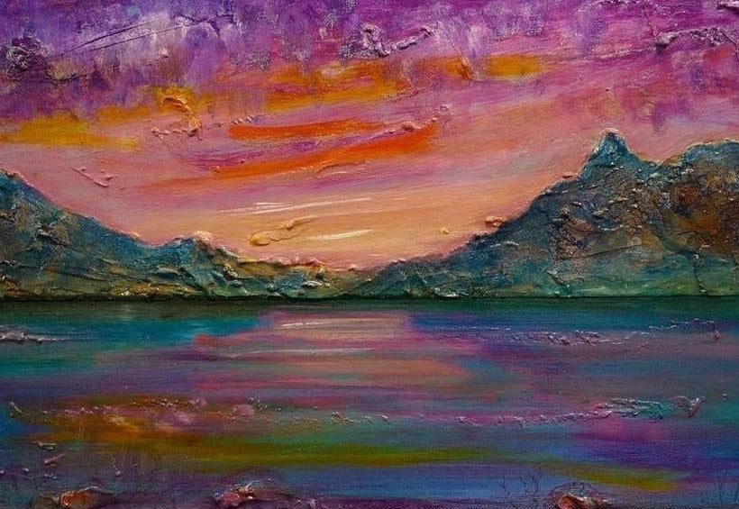 Loch Leven Sunset Art Prints from my Lochs & Mountains Art Gallery Collection